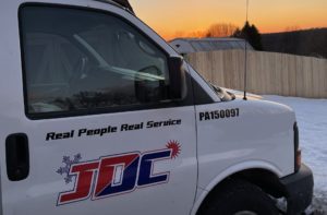 JDC Heating & Cooling Contractor Van