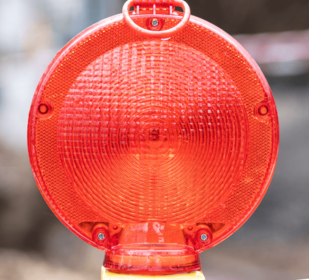 photo of emergency HVAC service red warning beacon