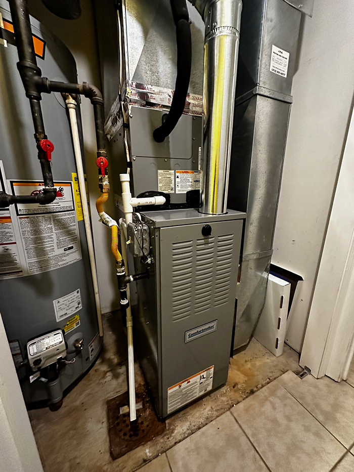 Photo of a furnace replacement in Pittsburgh completed by JDC Heating & Cooling