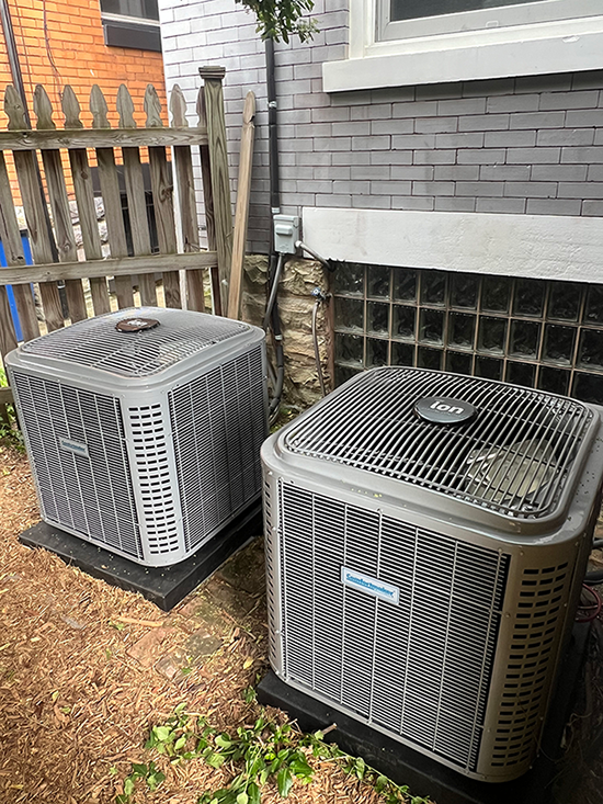 Photo of an AC replacement in Pittsburgh completed by JDC Heating & Cooling