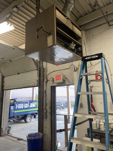 Photo of rooftop unit serviced at 1-800-GOT-JUNK in PIttsburgh, PA